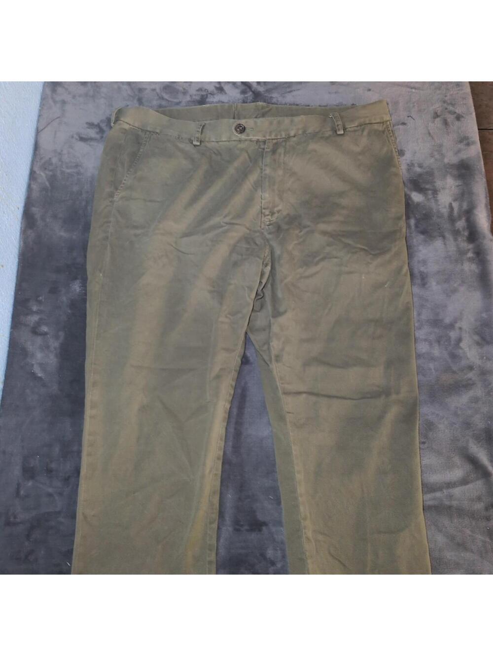 Spier & Mackay Contemporary Trousers Men's 40x30" Green Adjustable Pleated